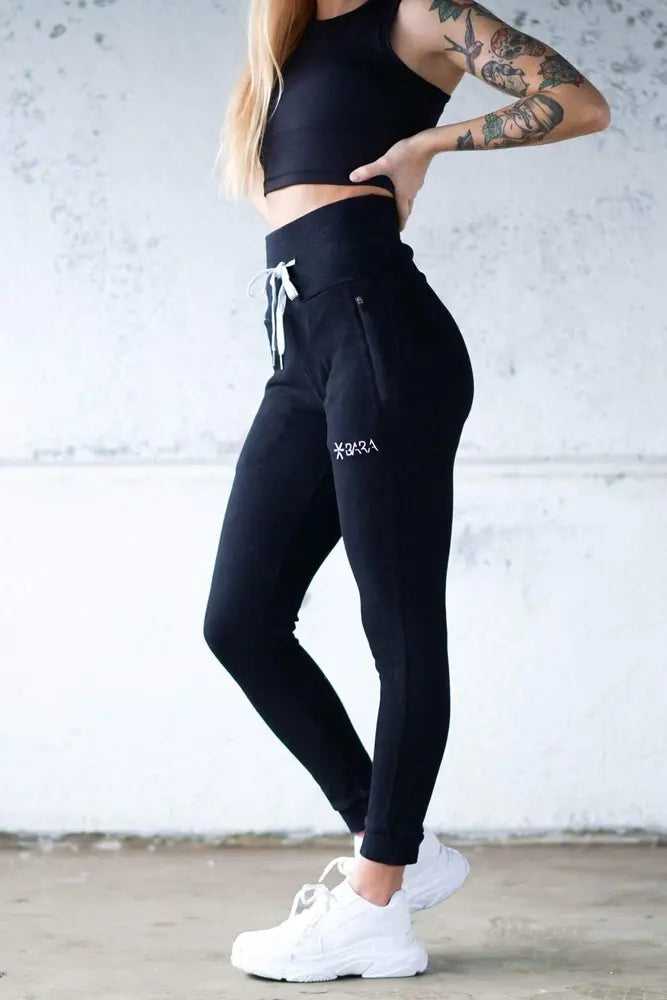 Black High Waisted Jogger