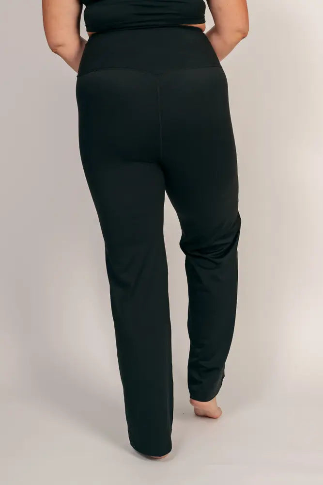 Black Shape Straight Leg Tights