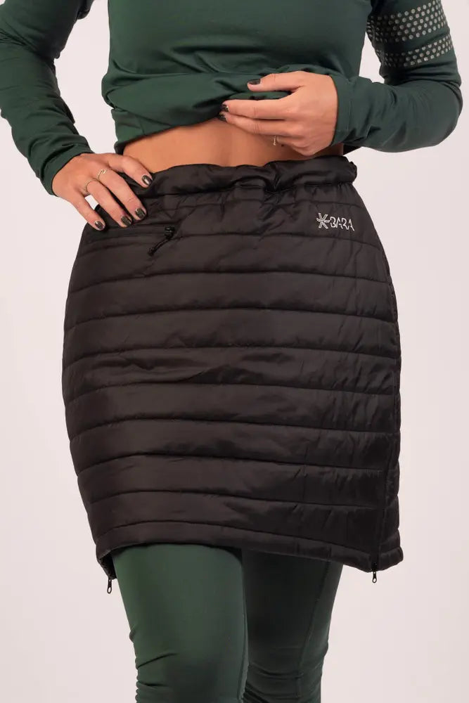 Black Padded Thermal Skirt