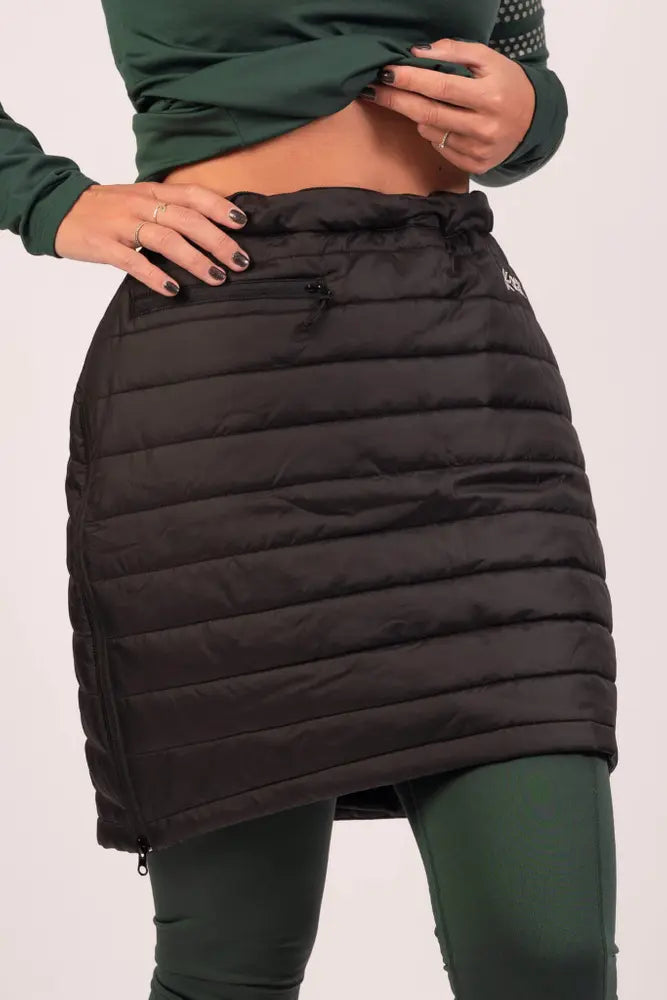 Black Padded Thermal Skirt